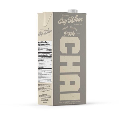 Chai Latte basis "Say When" Grizzly half sweet - tray à 12 pakken - Horeca