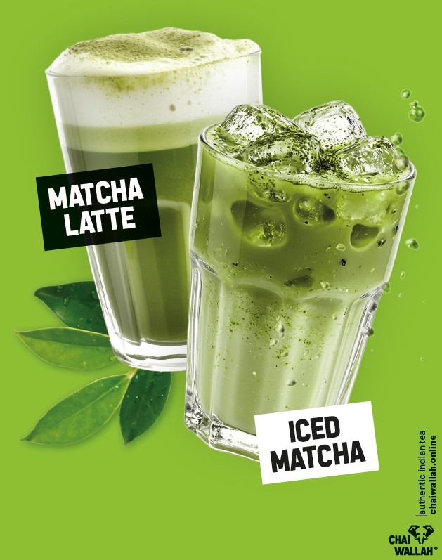 tafelkaart matcha iced