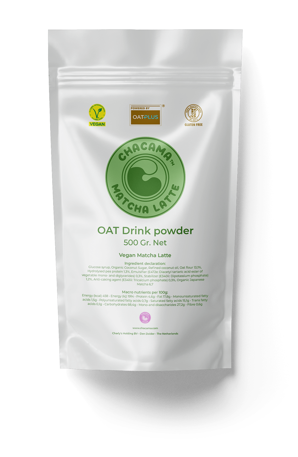 matcha latte packshot