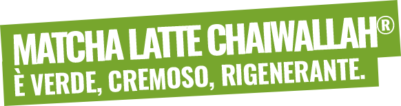Matcha Latte ChaiWallah® è verde, cremoso, rigenerante