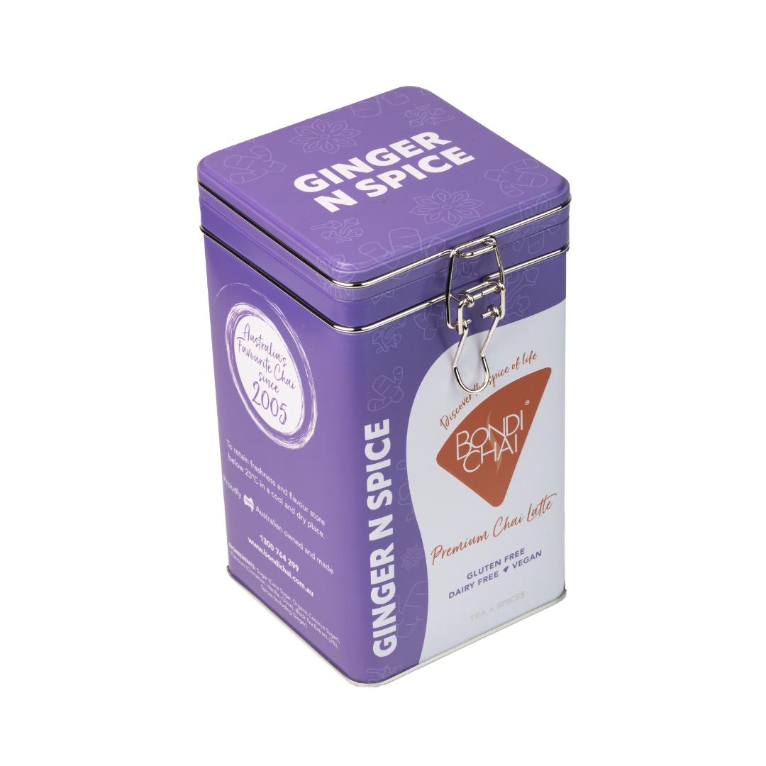 Bondi Chai Ginger n Spice Clip Tin